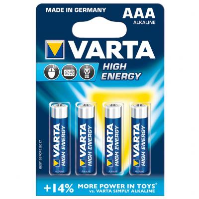 Varta AAA 4db High Energy mikro elem Elektromos alkatrsz alkatrsz vsrls, rak